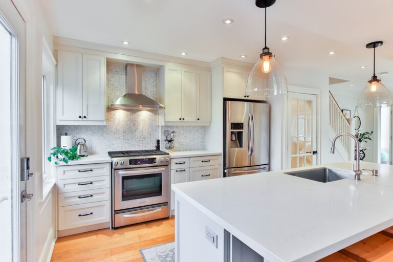 Bright white kitchen renovation